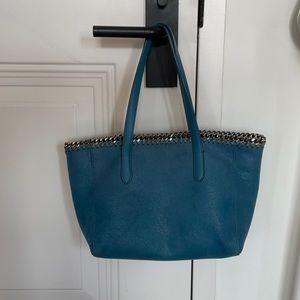 Stella McCartney Shaggy dear tote dark blue/silver